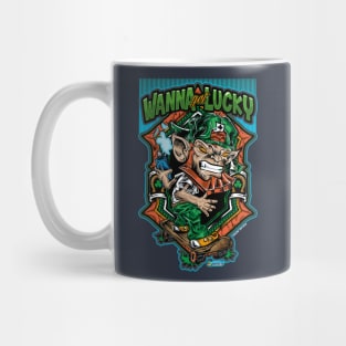 Wanna Get Lucky St Patricks Skateboard Mug